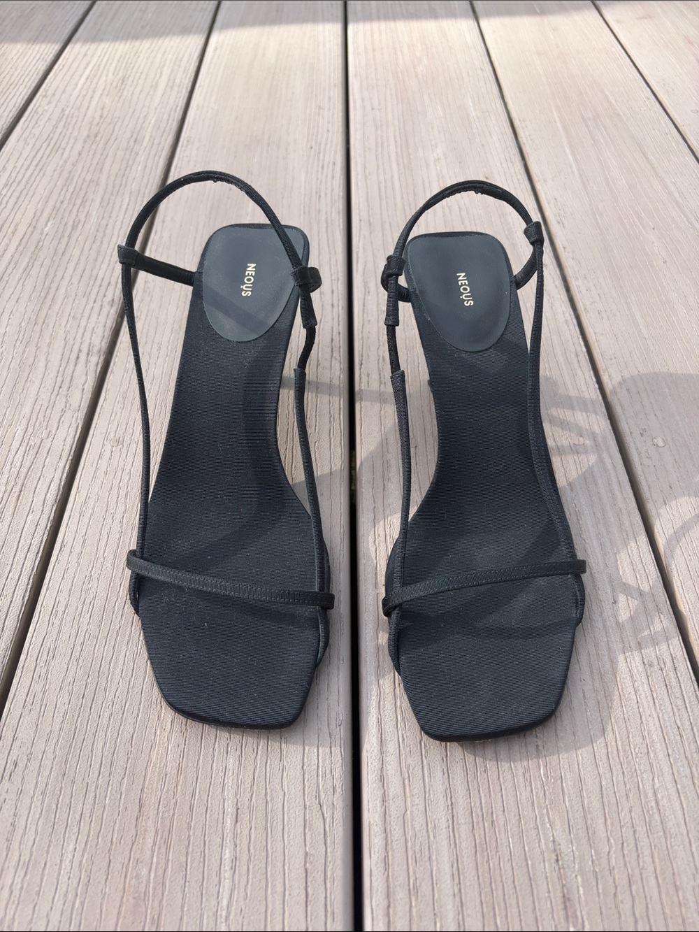 Neous Black Sandals